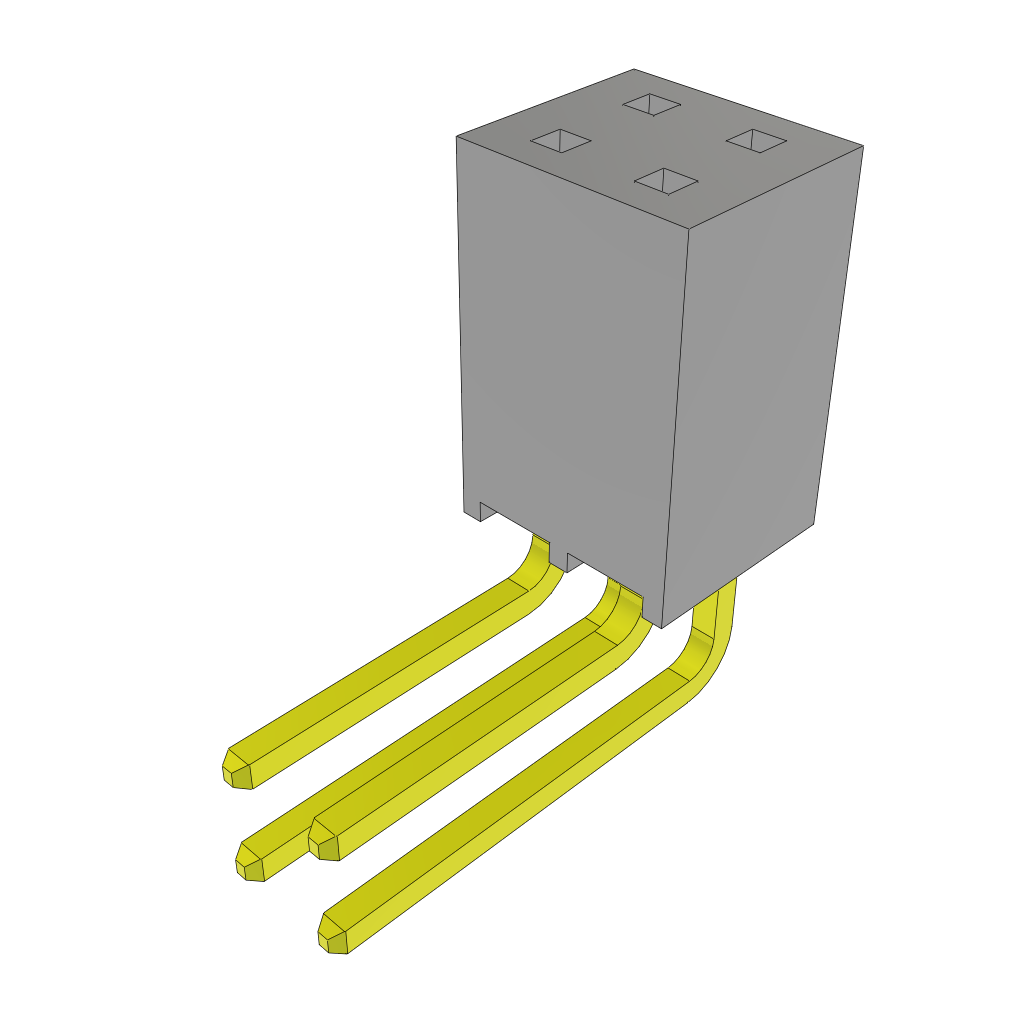 All Parts Connectors Headers SSQ-102-03-G-D-RA by Samtec