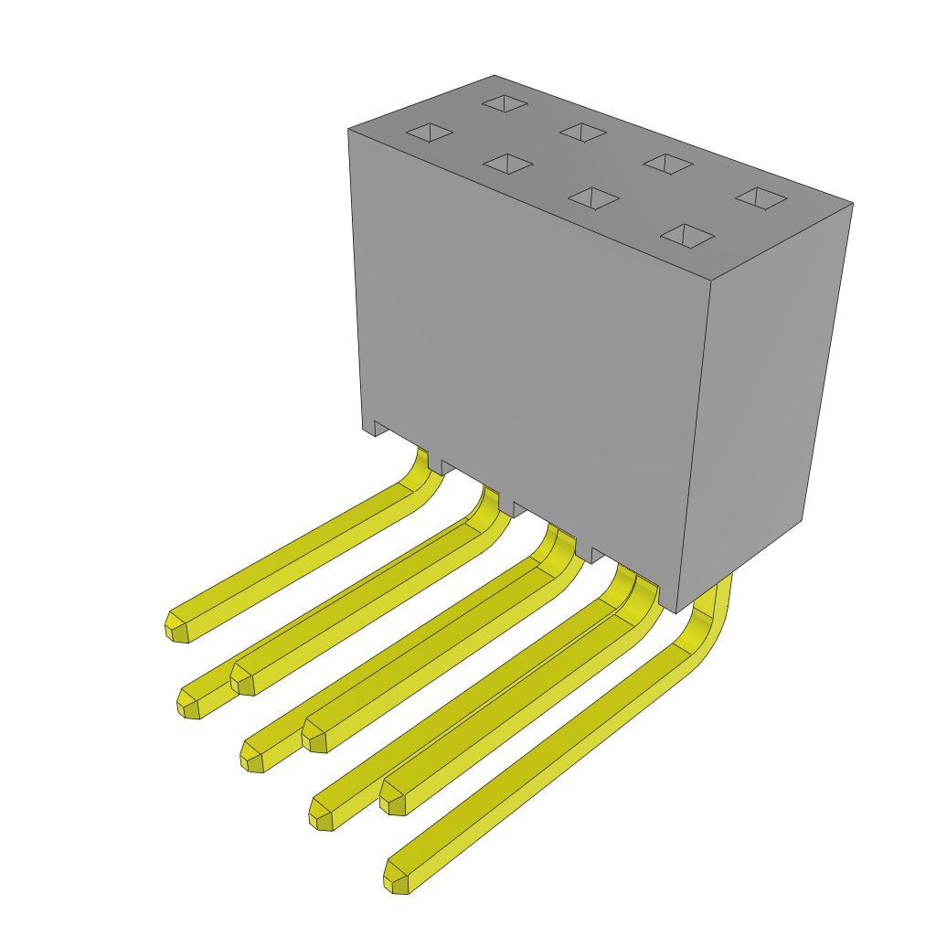 All Parts Power Products Batteries and Accessories Accessories Battery Housings-Cradles SSQ-104-03-L-D-RA by Samtec