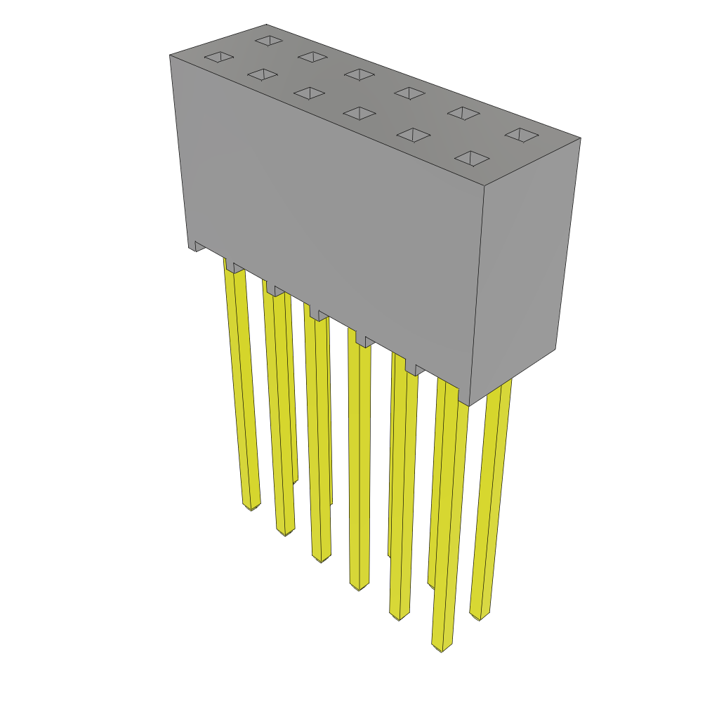All Parts Power Products Batteries and Accessories Accessories Battery Housings-Cradles SSQ-106-04-F-D by Samtec