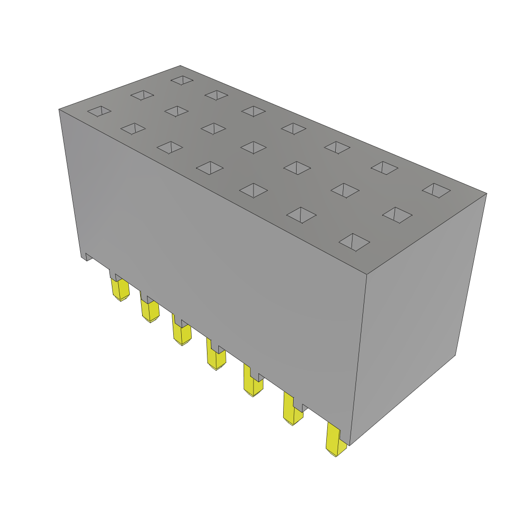 All Parts Power Products Batteries and Accessories Accessories Battery Housings-Cradles SSQ-107-01-F-T by Samtec