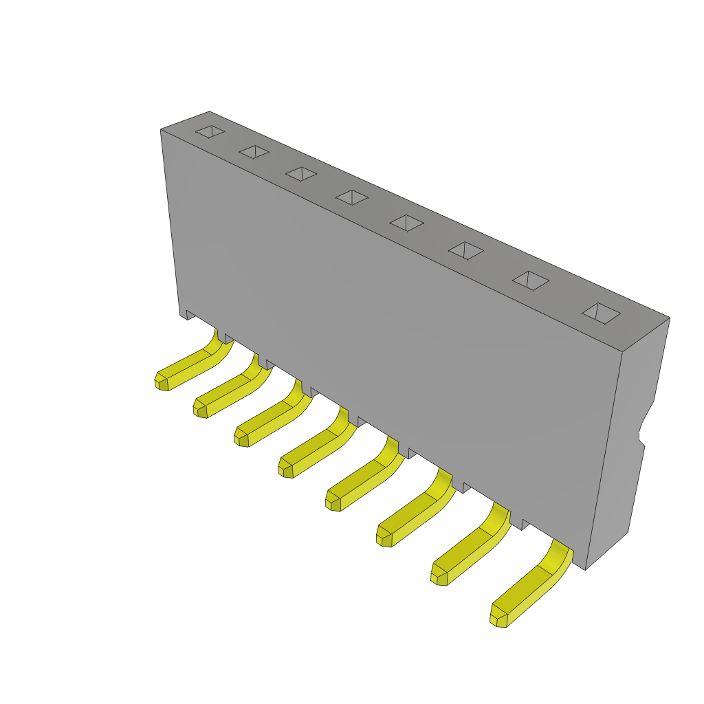 All Parts Power Products Batteries and Accessories Accessories Battery Housings-Cradles SSQ-108-02-G-P-RA by Samtec