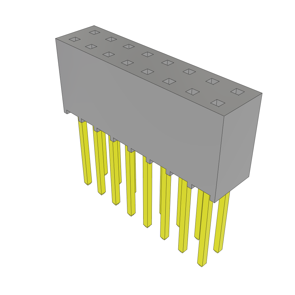 All Parts Power Products Batteries and Accessories Accessories Battery Housings-Cradles SSQ-108-23-S-D by Samtec