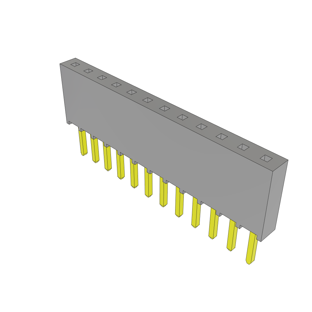 All Parts Connectors Headers SSQ-112-02-T-S by Samtec