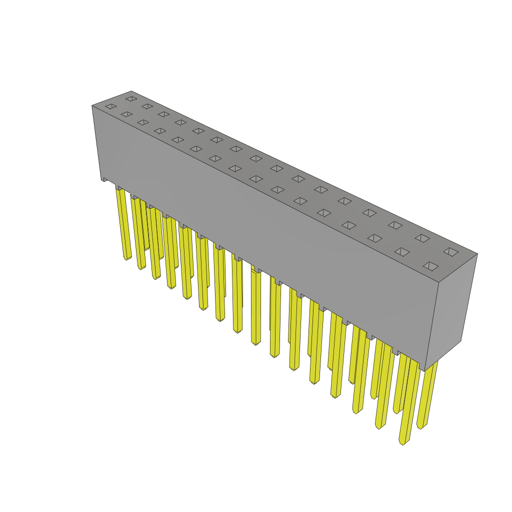 Headers & Wire Housings SSQ-116-03-T-D-LL by Samtec