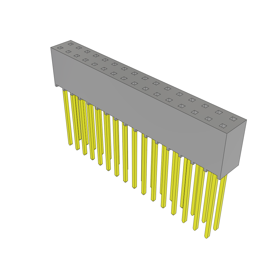 All Parts Power Products Batteries and Accessories Accessories Battery Housings-Cradles SSQ-116-24-G-D by Samtec