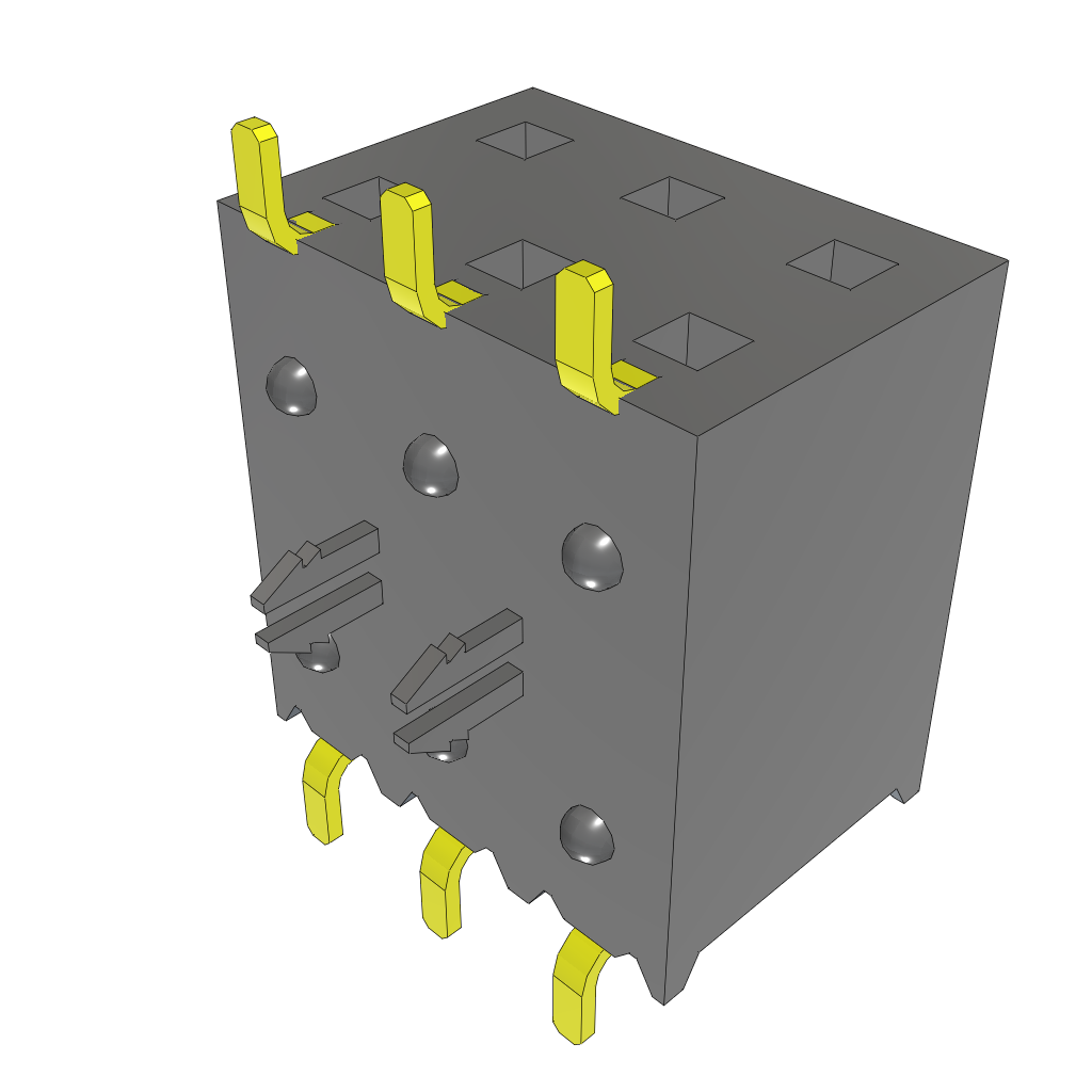 All Parts Connectors rugged connector SSM-103-F-DH-LC by Samtec