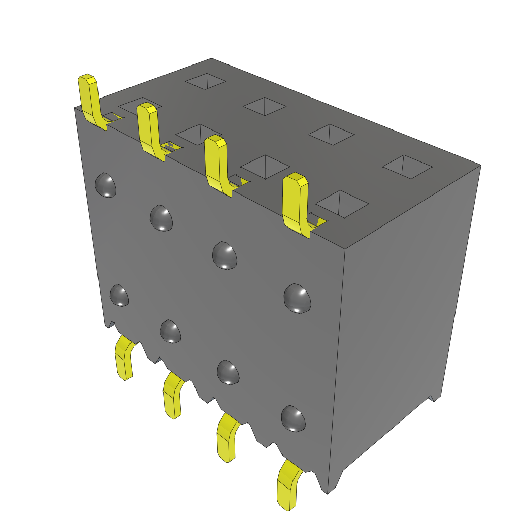 All Parts Connectors rugged connector SSM-104-F-DH by Samtec