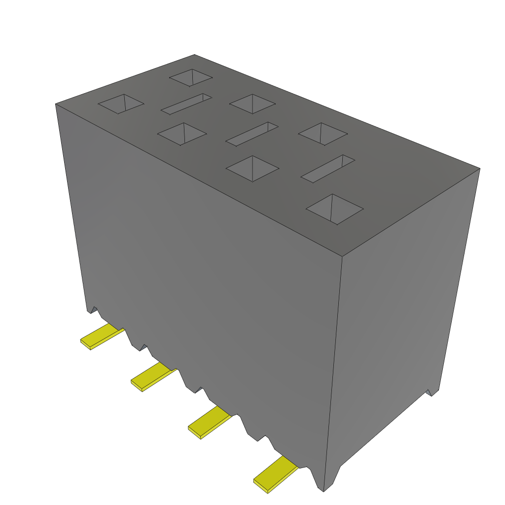 All Parts Connectors BTB Connectors SSM-104-L-DV-002 by Samtec