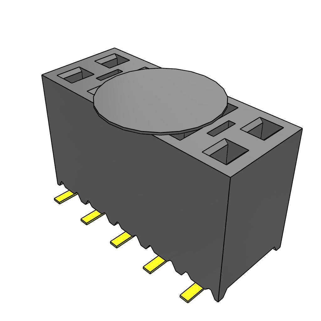 All Parts Connectors rugged connector SSM-105-L-DV-BE-K-TR by Samtec