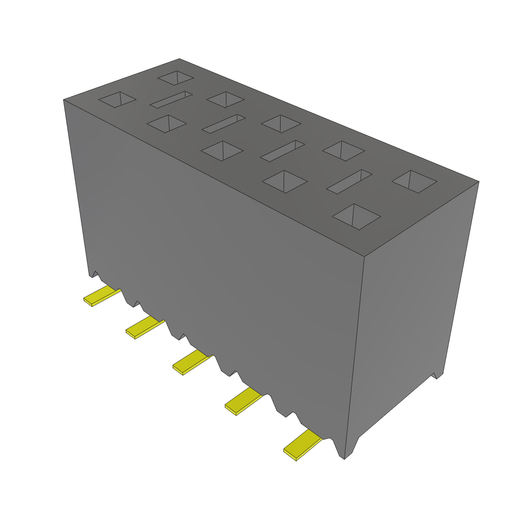 All Parts Connectors rugged connector SSM-105-LM-DV-LC by Samtec