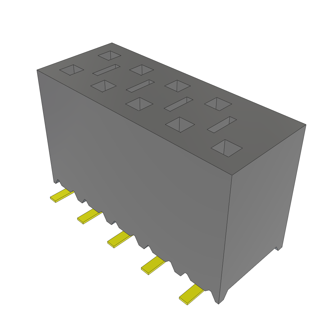 All Parts Connectors BTB Connectors SSM-105-S-DV-002 by Samtec