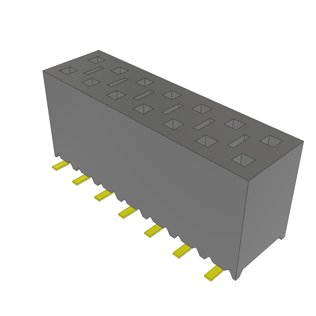 All Parts Connectors BTB Connectors SSM-107-H-DV-LC by Samtec