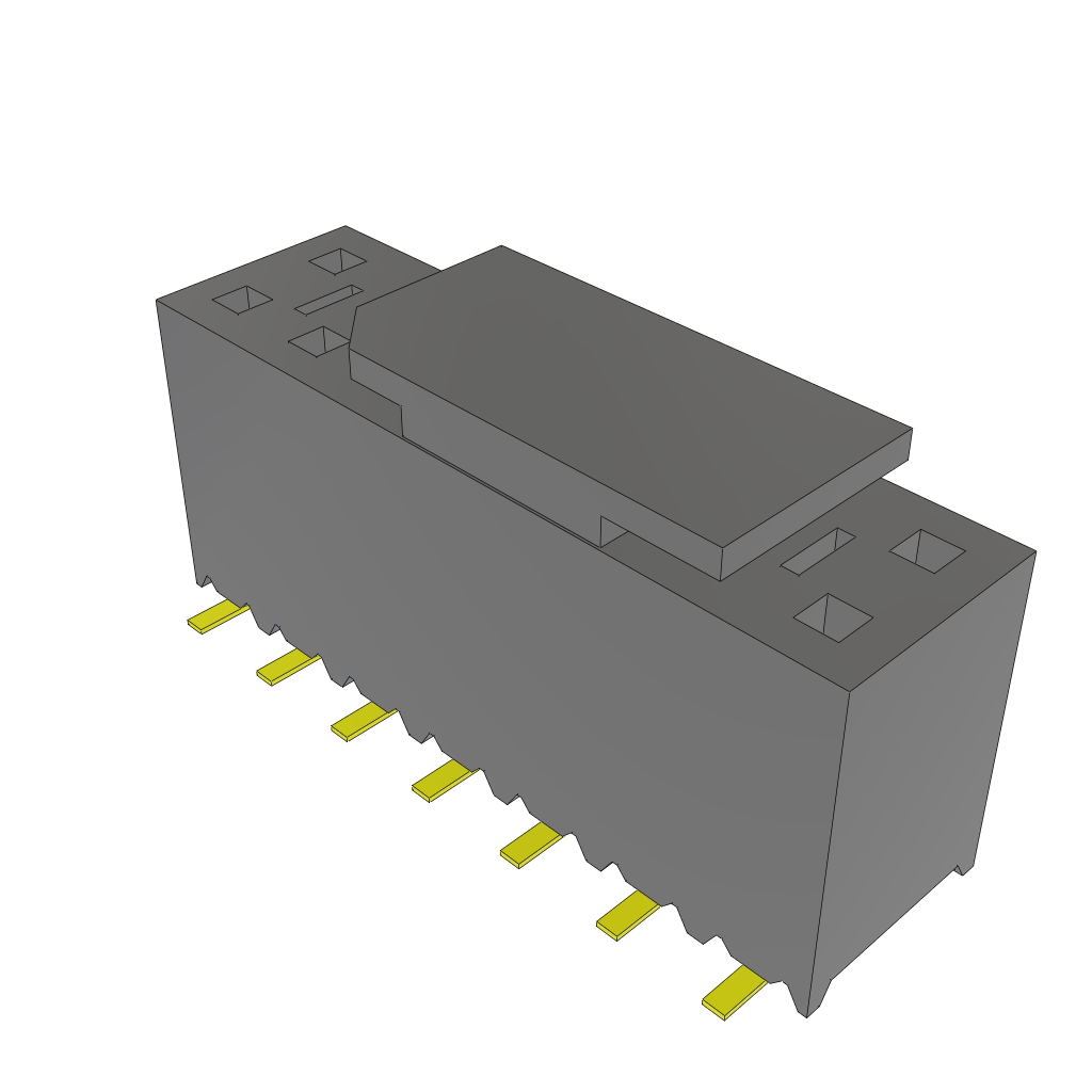 All Parts Connectors rugged connector SSM-107-S-DV-008-P by Samtec