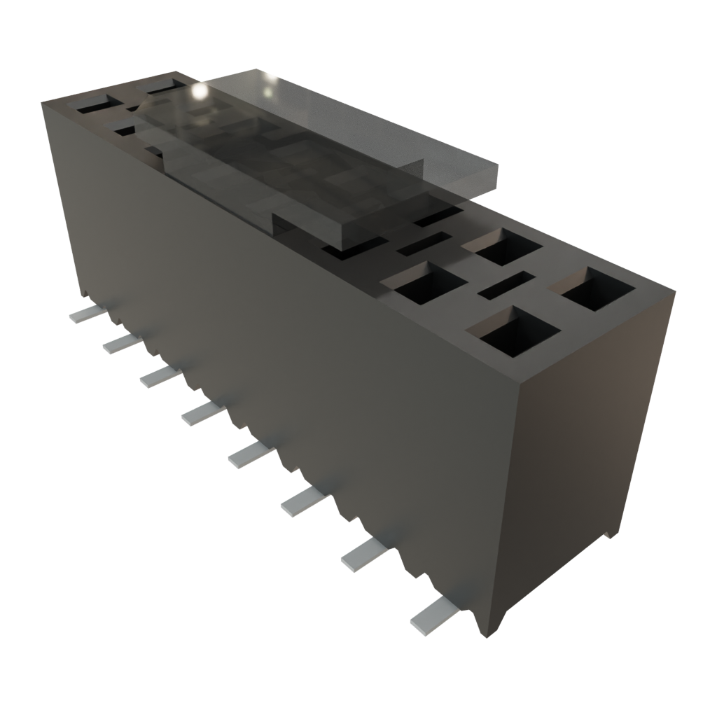 All Parts Connectors rugged connector SSM-108-S-DV-BE-P-TR by Samtec