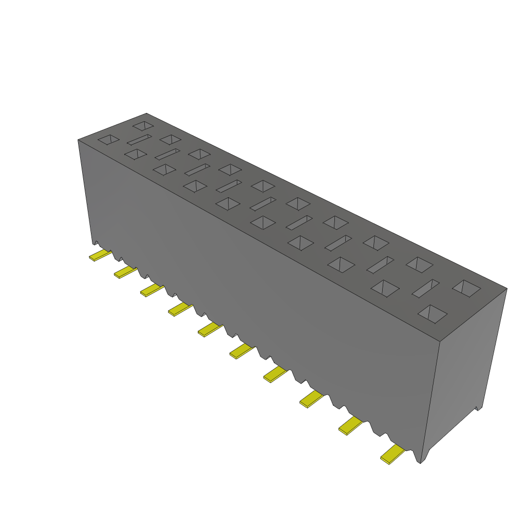All Parts Connectors rugged connector SSM-110-FM-DV by Samtec
