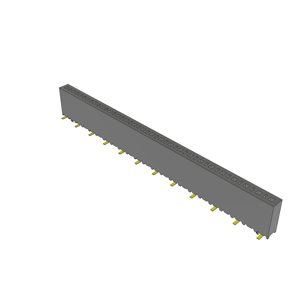 All Parts Connectors rugged connector SSM-123-S-SV-LC by Samtec