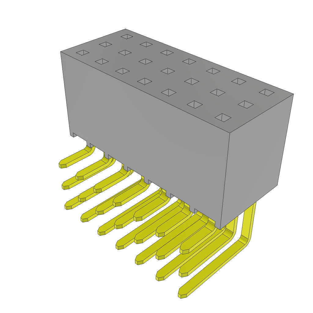 All Parts Connectors BTB Connectors SSW-107-02-T-T-RA by Samtec