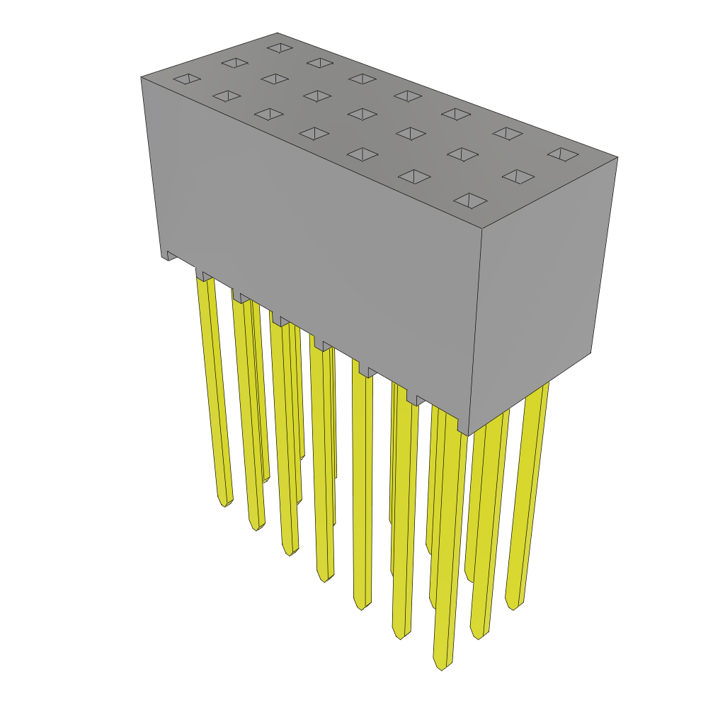 All Parts Connectors BTB Connectors SSW-107-04-G-T by Samtec