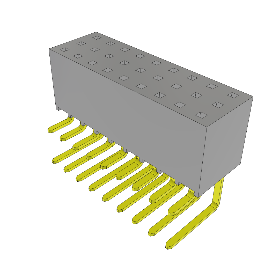 All Parts Connectors BTB Connectors SSW-109-22-S-Q-RA by Samtec