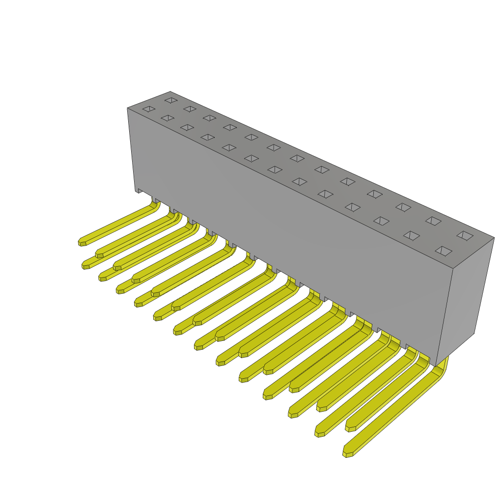 All Parts Connectors BTB Connectors SSW-113-23-S-D-RA by Samtec