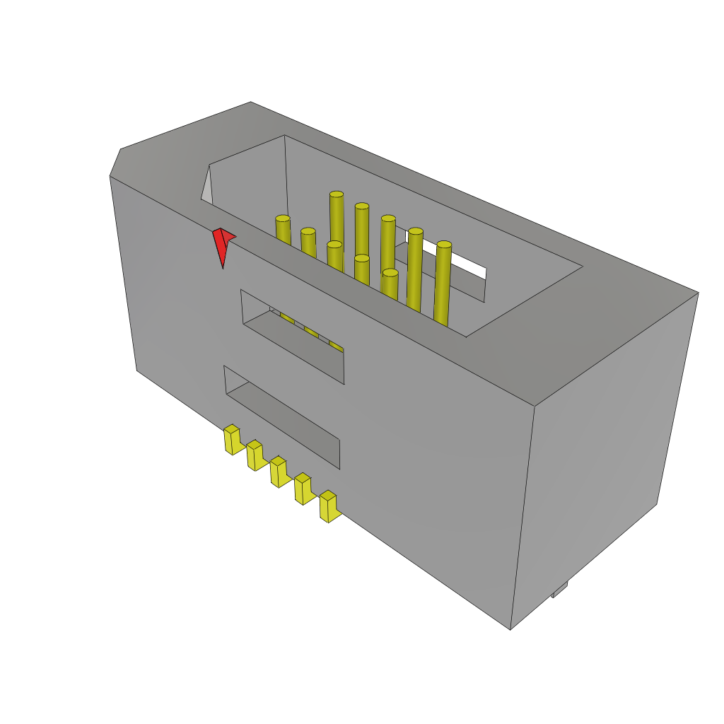 All Parts Connectors rugged connector TEM-105-02-03.0-H-D-WT-TR by Samtec