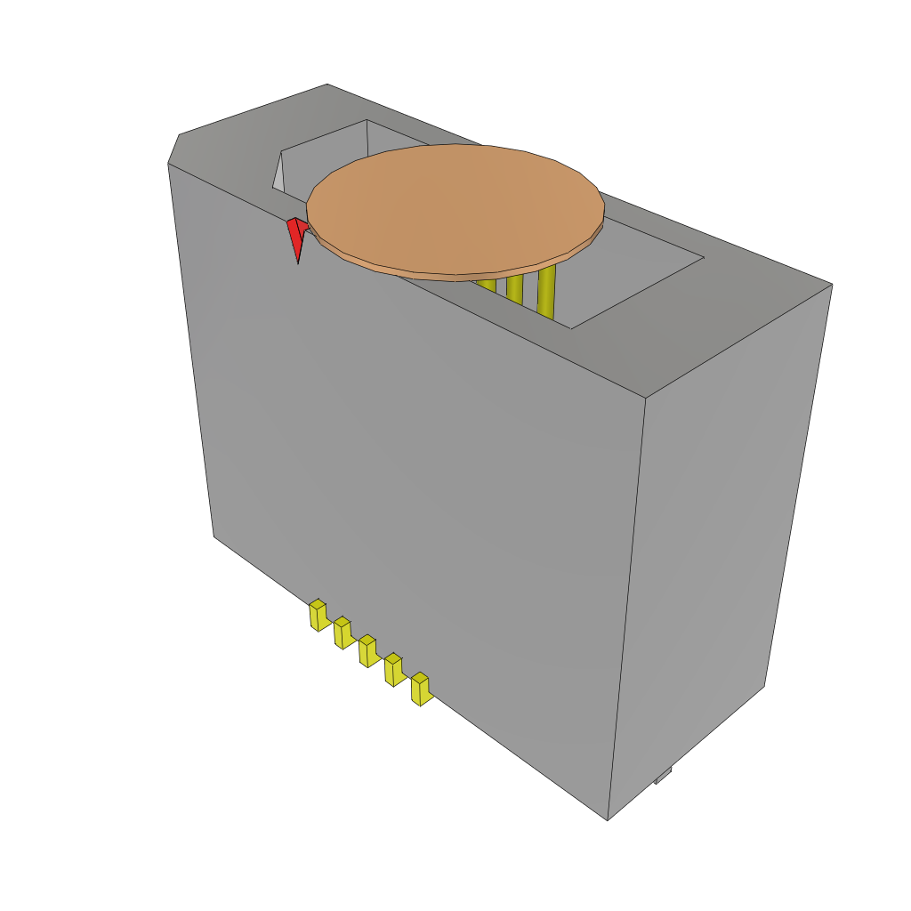 All Parts Connectors rugged connector TEM-105-02-07.0-H-D-WT-K by Samtec