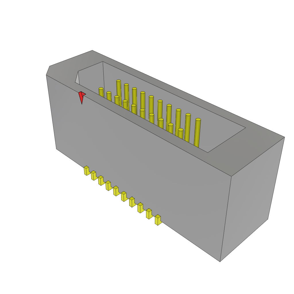 All Parts Connectors rugged connector TEM-110-02-04.0-G-D-A by Samtec