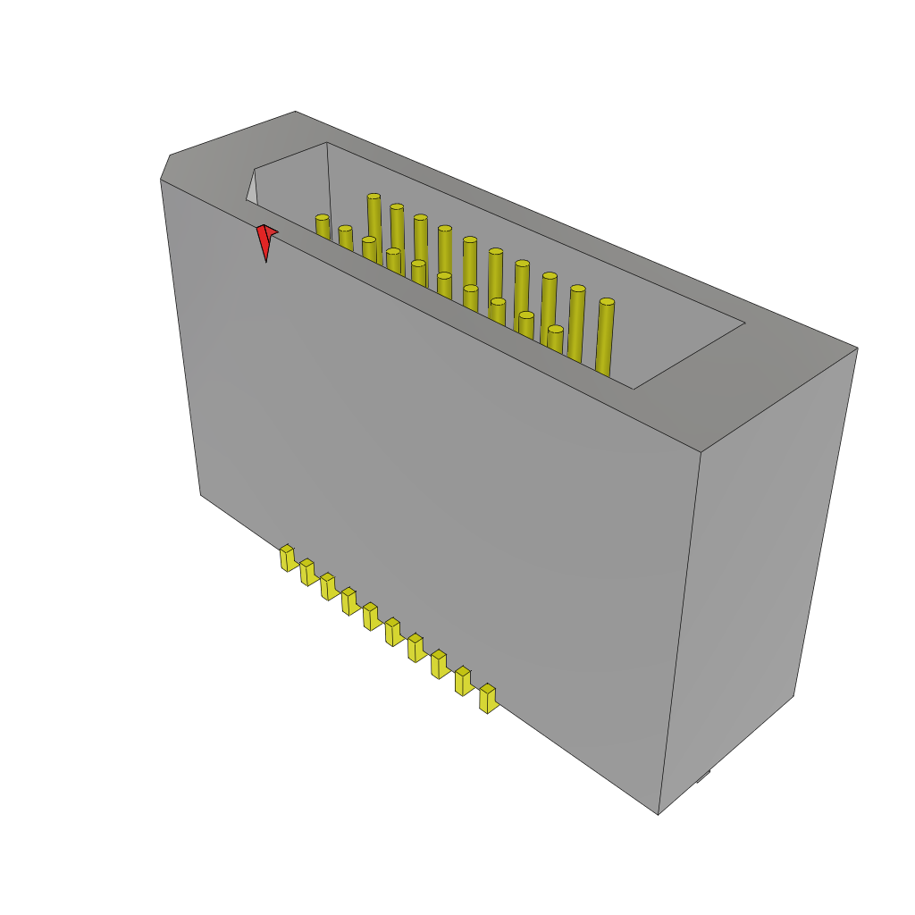 All Parts Connectors rugged connector TEM-110-02-07.0-H-D-WT-TR by Samtec