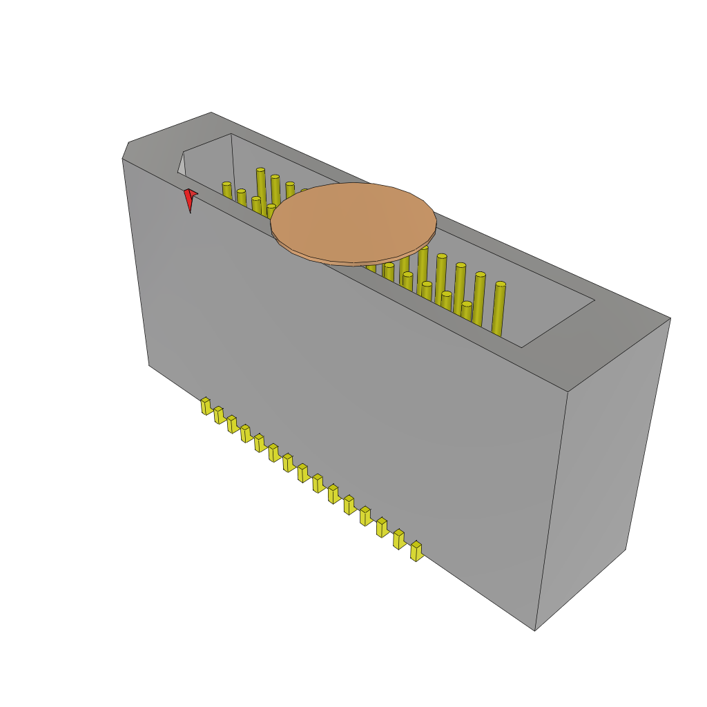 All Parts Connectors rugged connector TEM-115-02-07.0-H-D-LC-K by Samtec