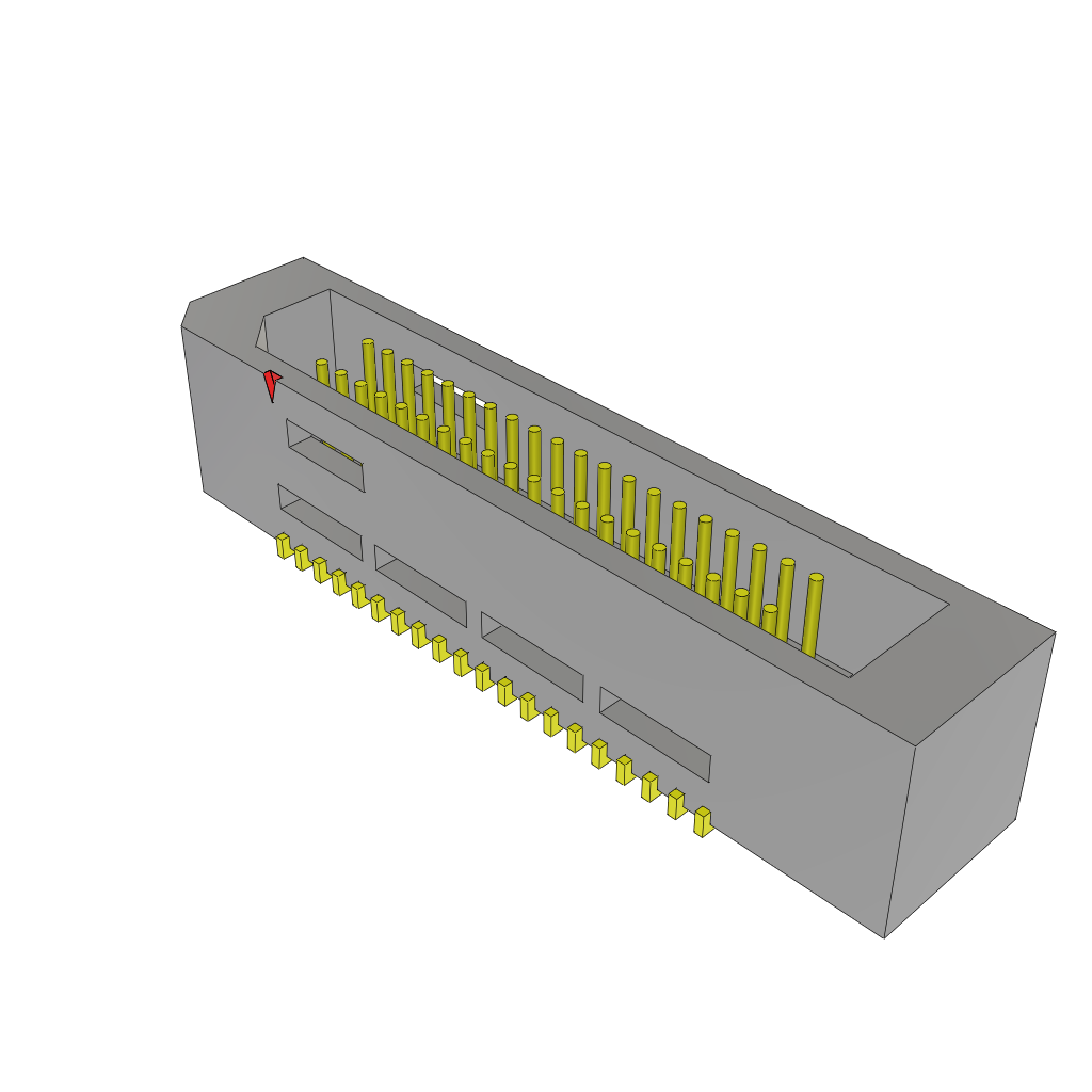All Parts Connectors rugged connector TEM-120-02-03.0-G-D by Samtec