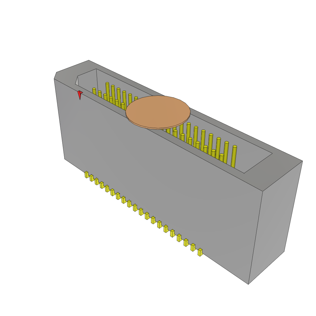 All Parts Connectors rugged connector TEM-120-02-07.0-G-D-K-TR by Samtec