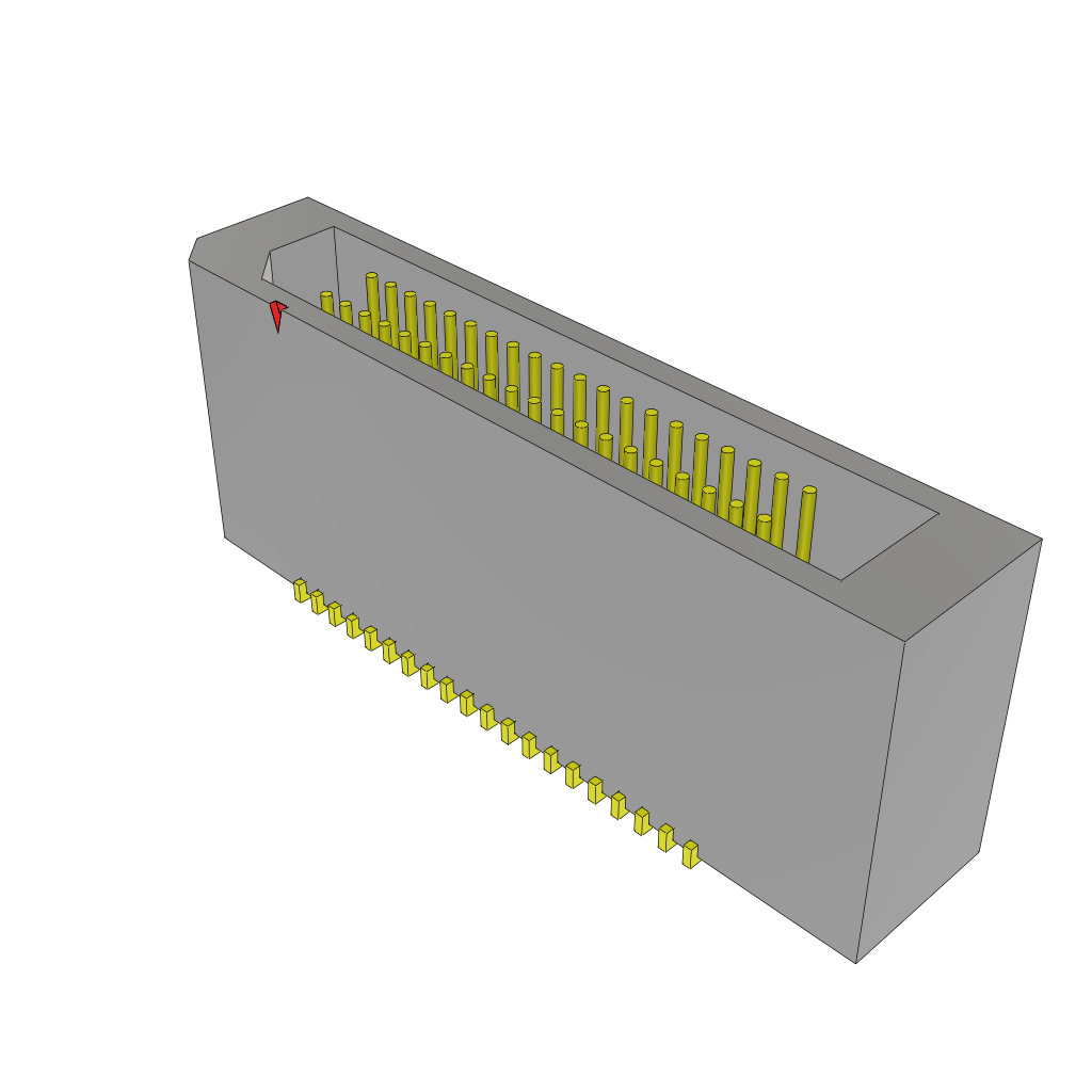 All Parts Connectors rugged connector TEM-120-02-07.0-H-D-A by Samtec