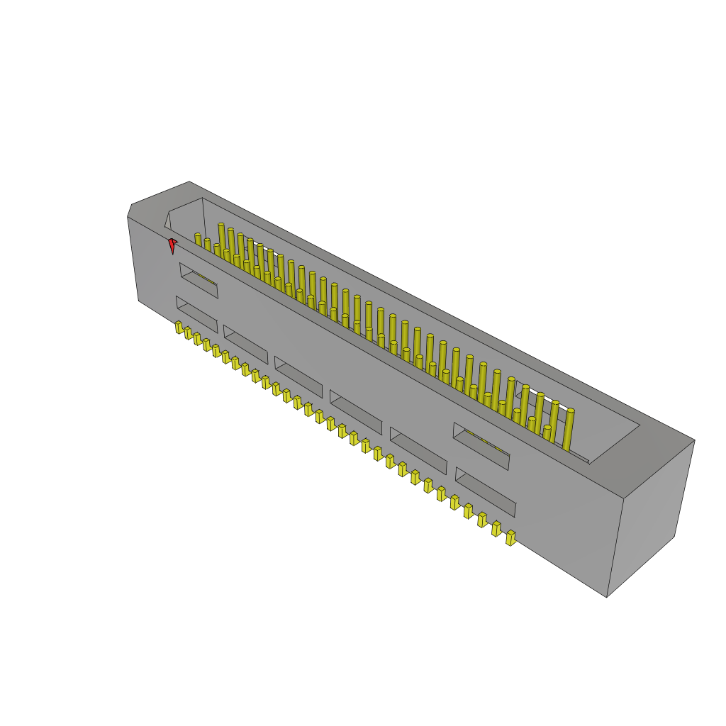 All Parts Connectors rugged connector TEM-130-02-03.0-G-D-A by Samtec