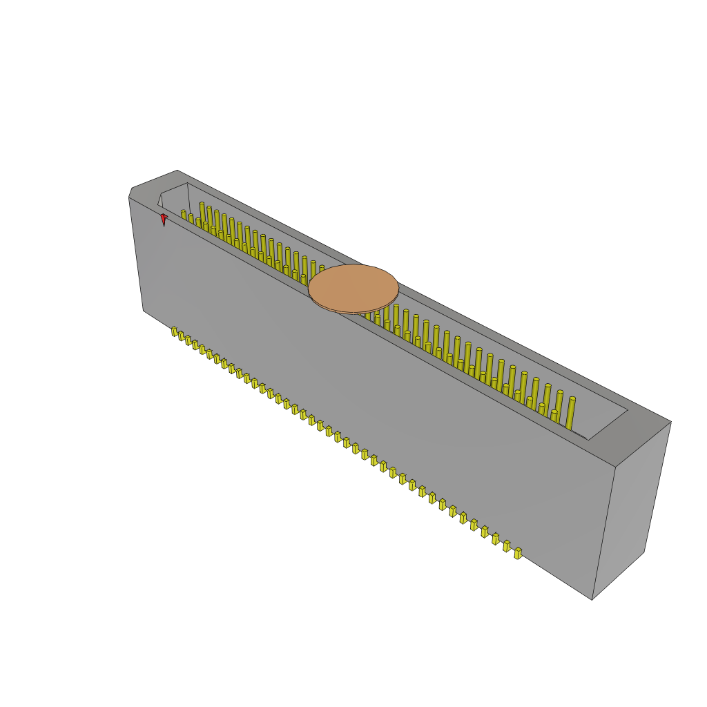 All Parts Connectors rugged connector TEM-140-02-07.0-H-D-K-TR by Samtec