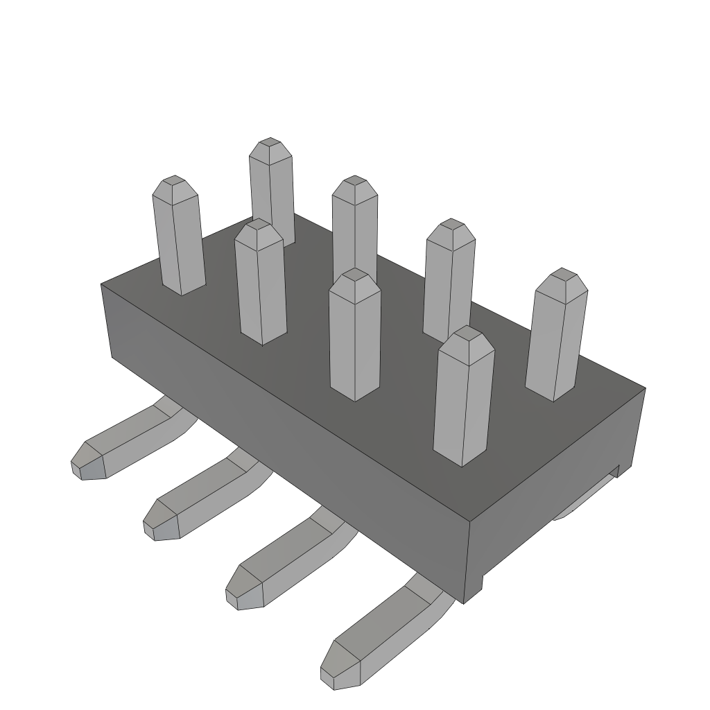 All Parts Connectors rugged connector TMM-104-04-T-D-SM by Samtec