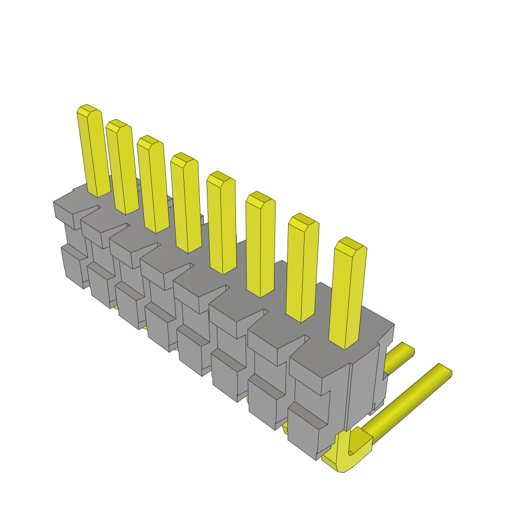 Headers & Wire Housings TMS-108-02-TM-S-RA by Samtec