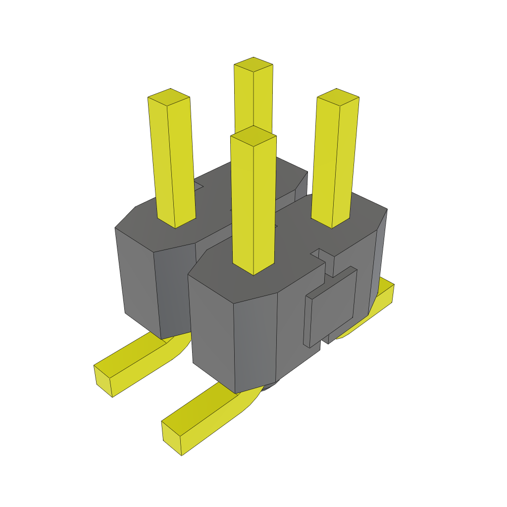 All Parts Connectors rugged connector TSM-102-04-G-DV-A by Samtec