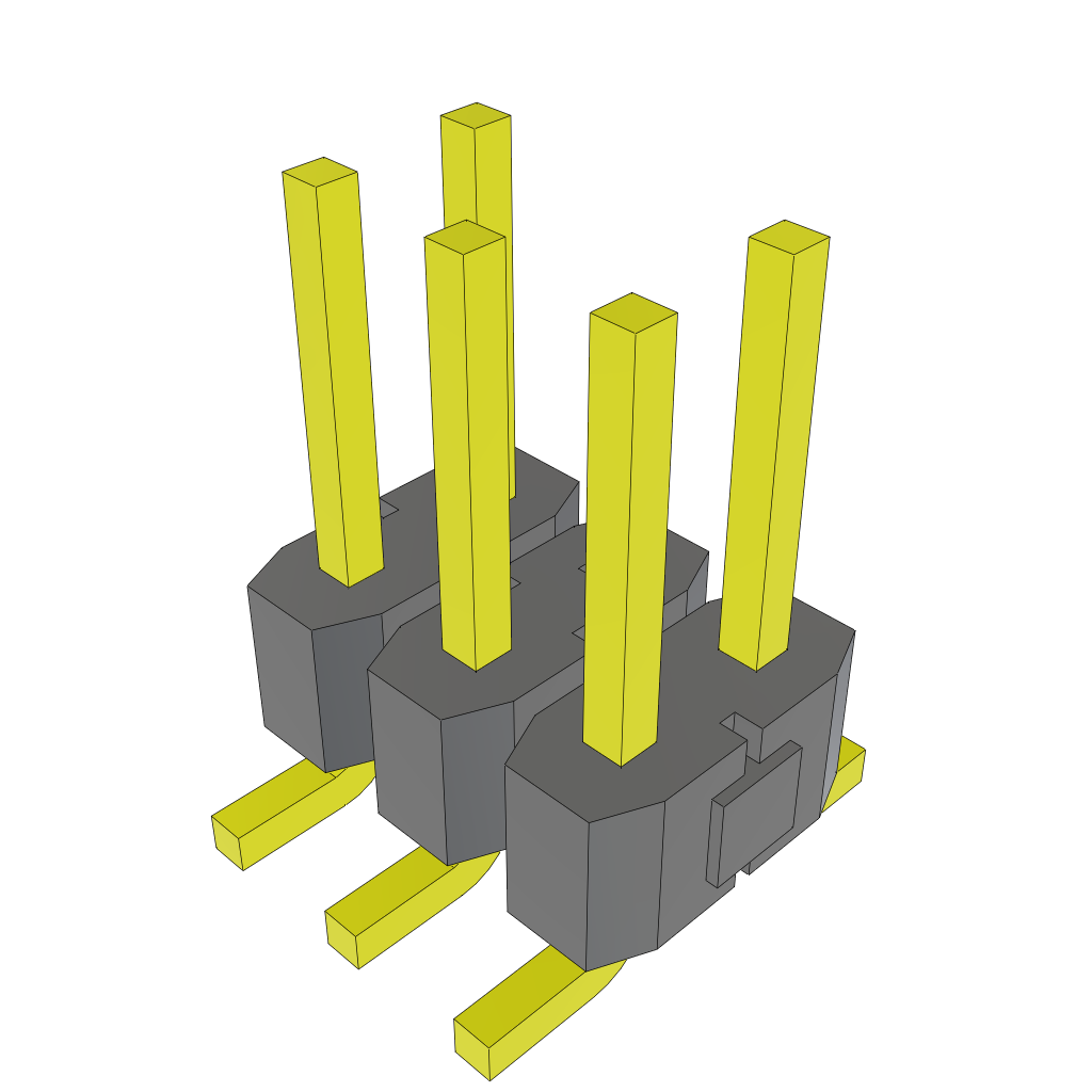 All Parts Connectors BTB Connectors TSM-103-01-S-DV-004 by Samtec