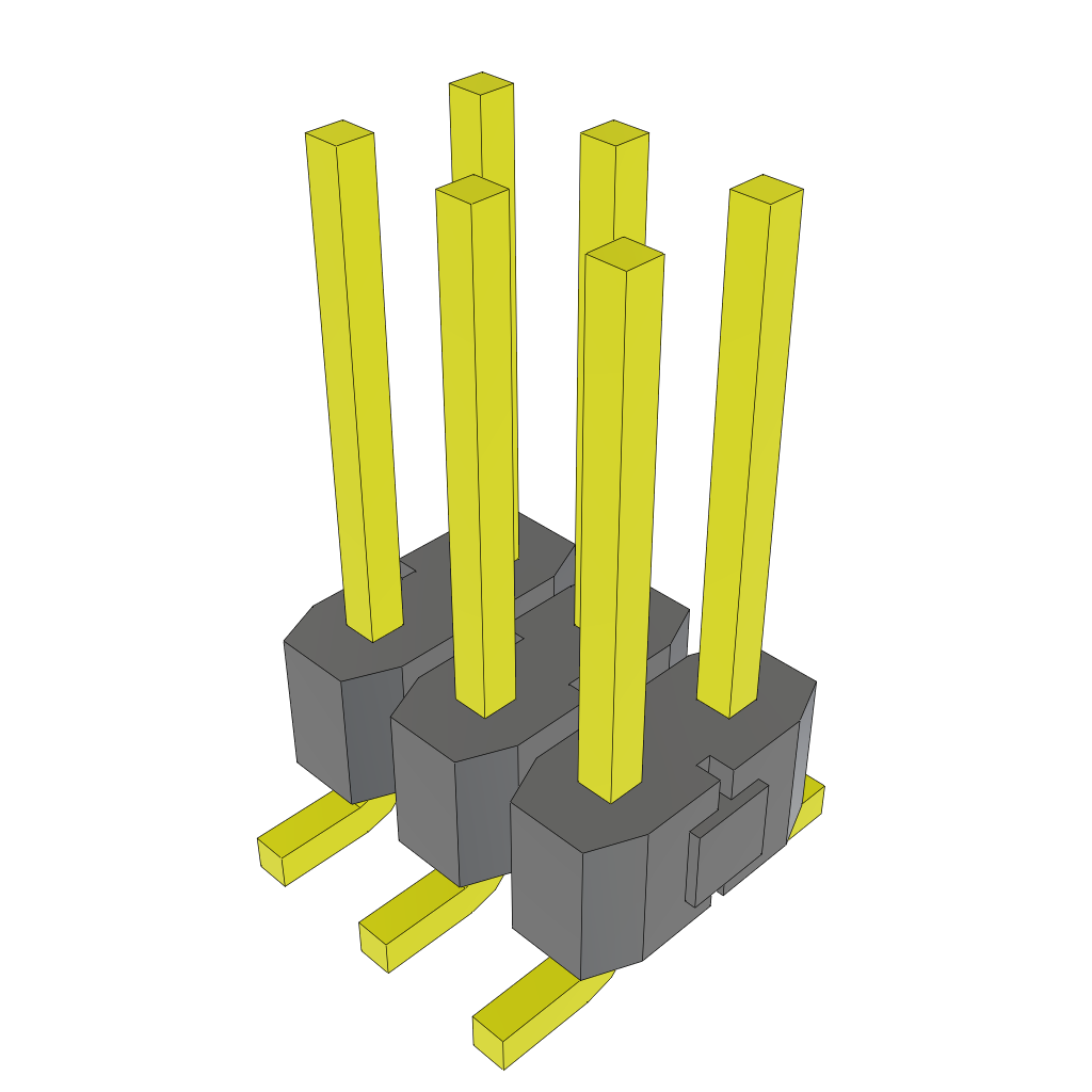 All Parts Connectors rugged connector TSM-103-02-STL-DV by Samtec