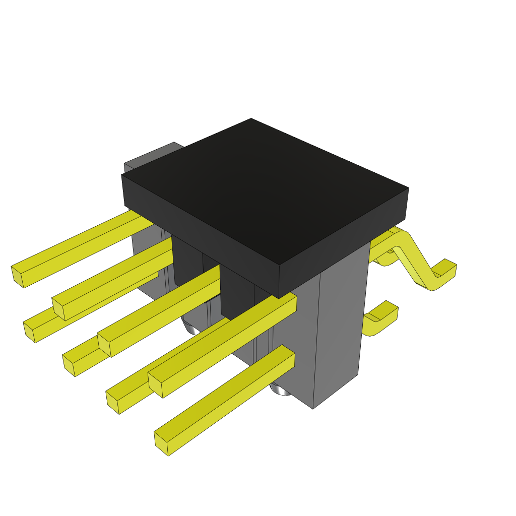 All Parts Connectors rugged connector TSM-104-01-F-DH-A-P-TR by Samtec