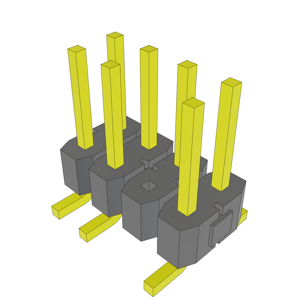 All Parts Connectors rugged connector TSM-104-01-L-DV-005 by Samtec