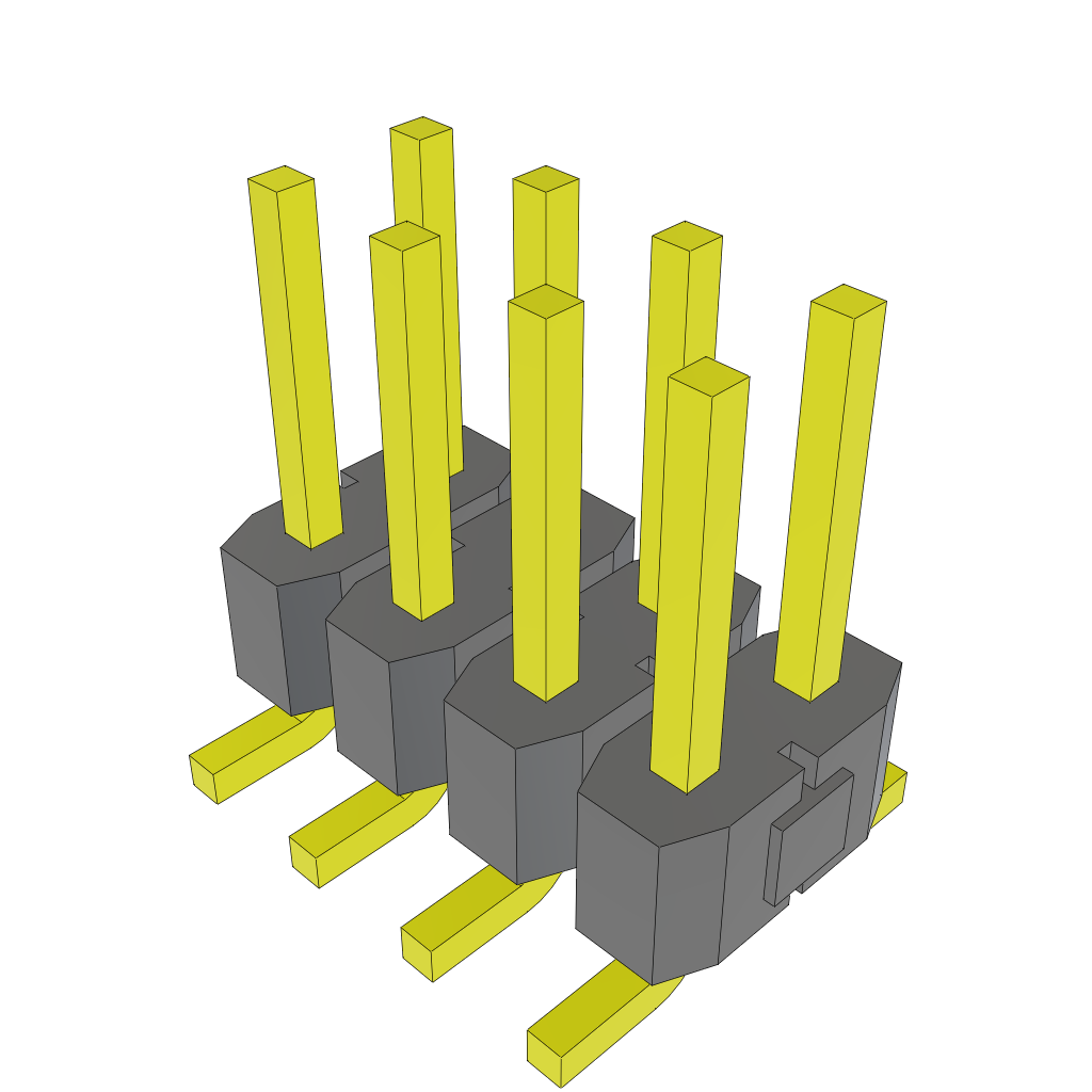 All Parts Connectors rugged connector TSM-104-01-LM-DV by Samtec