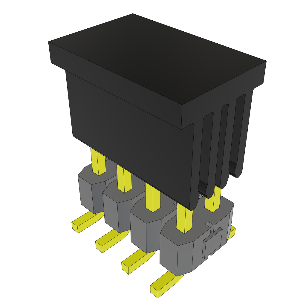 All Parts Connectors rugged connector TSM-104-02-F-DV-P-TR by Samtec