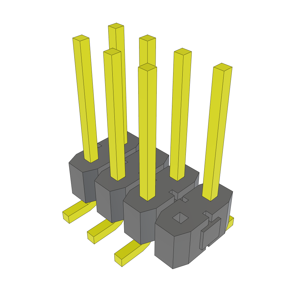 All Parts Connectors BTB Connectors TSM-104-02-L-DV-007 by Samtec