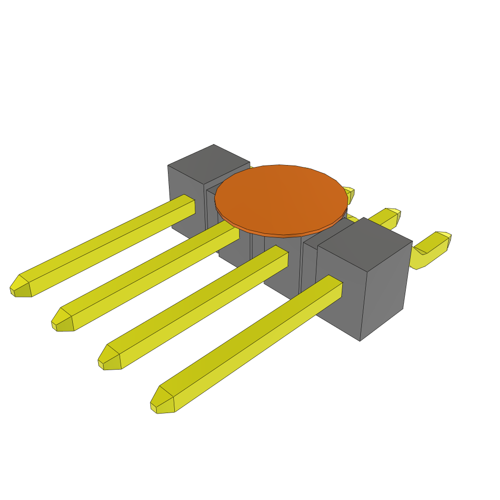 All Parts Connectors rugged connector TSM-104-02-L-SH-K-TR by Samtec