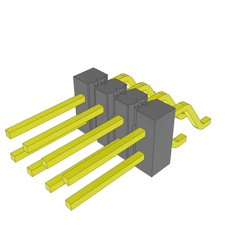 All Parts Connectors rugged connector TSM-104-02-T-DH by Samtec