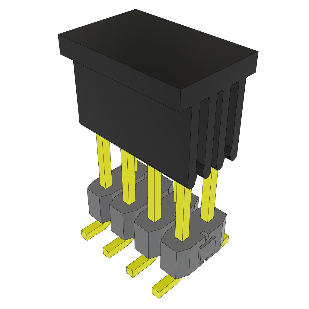 All Parts Connectors rugged connector TSM-104-03-L-DV-P-TR by Samtec