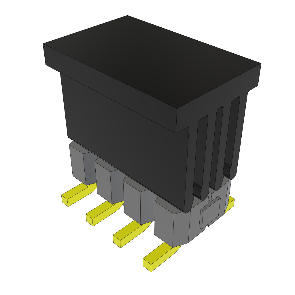 All Parts Connectors rugged connector TSM-104-04-L-DV-LC-P-TR by Samtec