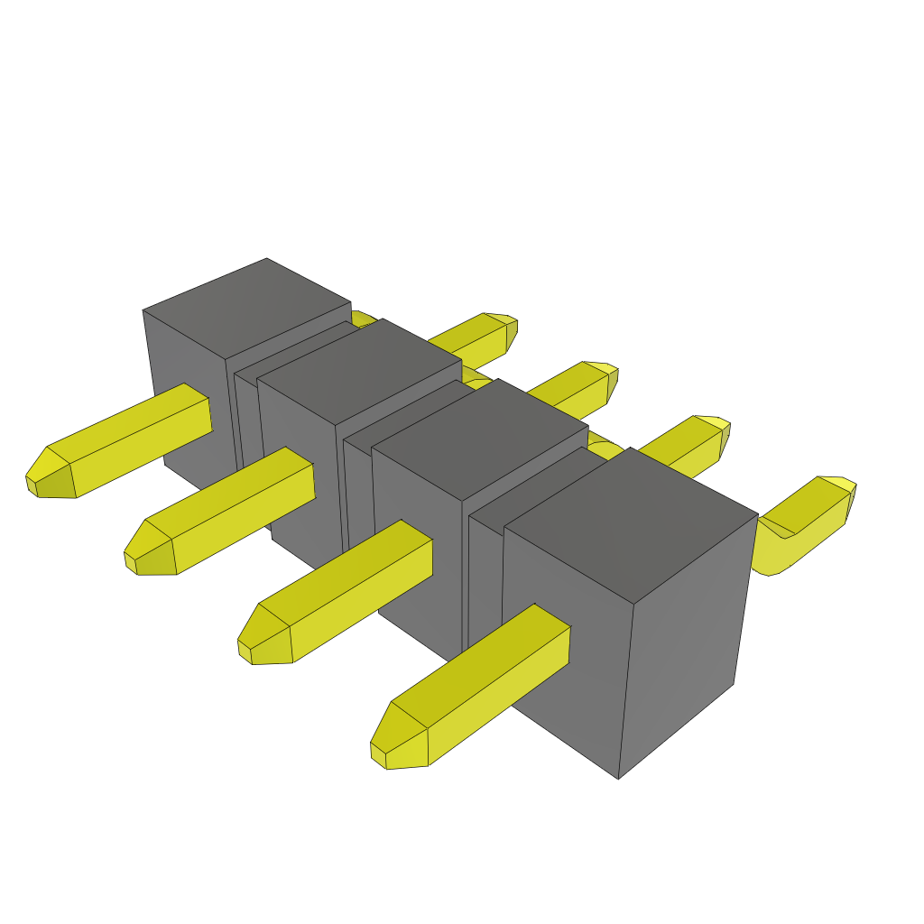 All Parts Connectors rugged connector TSM-104-04-L-SH by Samtec