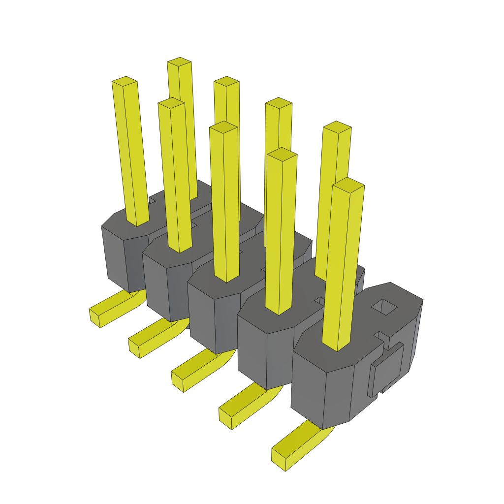 All Parts Connectors BTB Connectors TSM-105-01-L-DV-A-010 by Samtec
